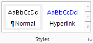 4. Styles Toolbar