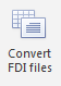 1. Convert FDI files