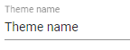1. Theme name